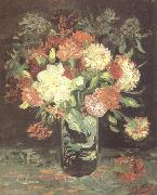 Vincent Van Gogh Vase wtih Carnations (nn04) oil painting reproduction
